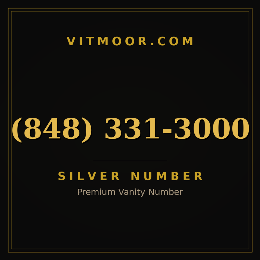 VITMOOR Silver premium number (848) 331-3000