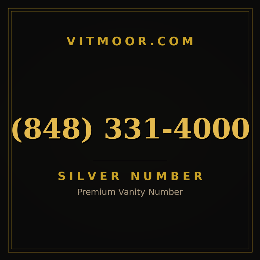 VITMOOR Silver premium number (848) 331-4000