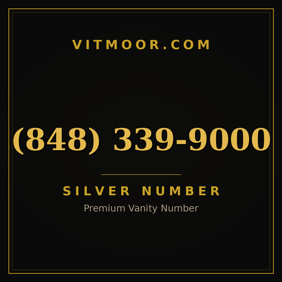 VITMOOR Silver premium number (848) 339-9000
