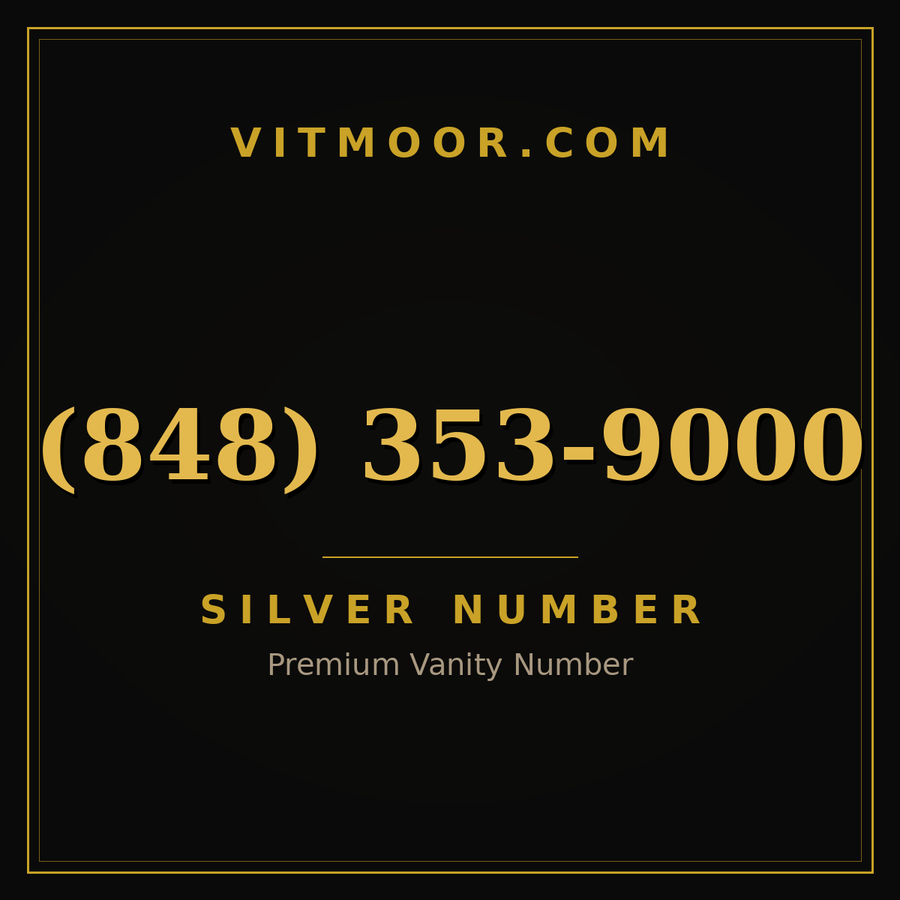 VITMOOR Silver premium number (848) 353-9000