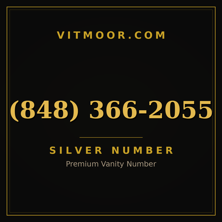 VITMOOR Silver premium number (848) 366-2055