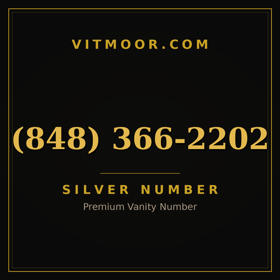 VITMOOR Silver premium number (848) 366-2202