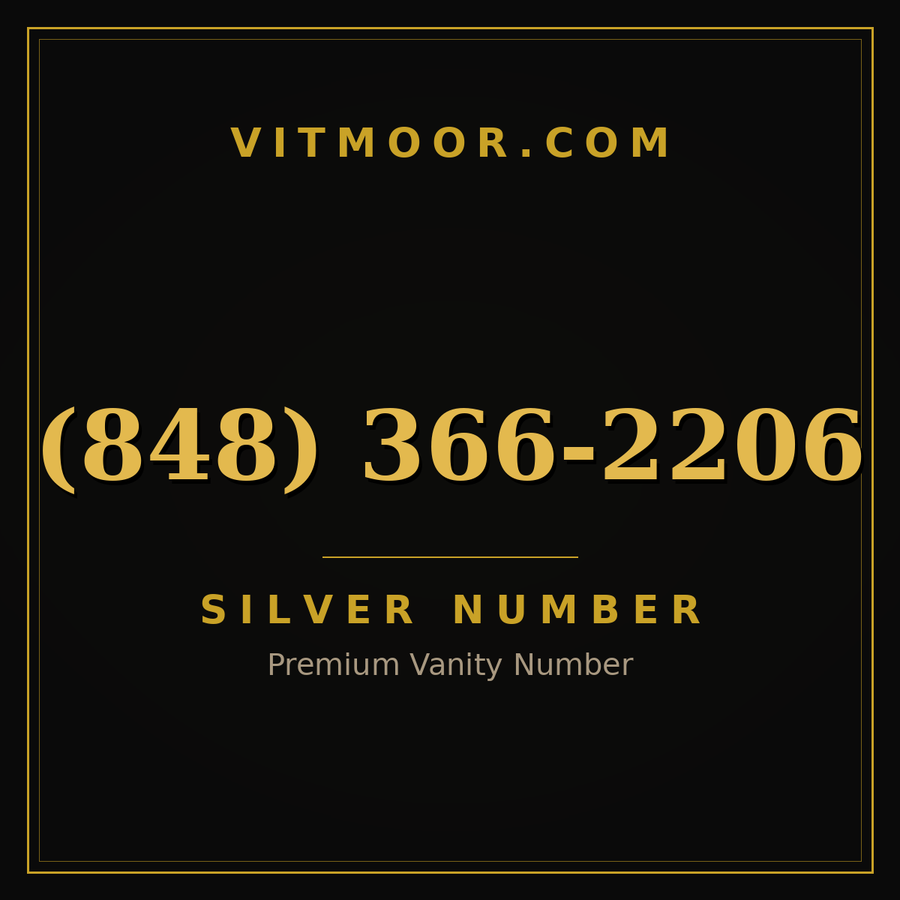 VITMOOR Silver premium number (848) 366-2206