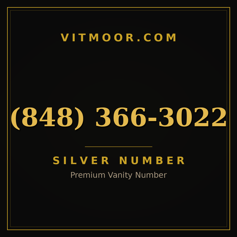 VITMOOR Silver premium number (848) 366-3022