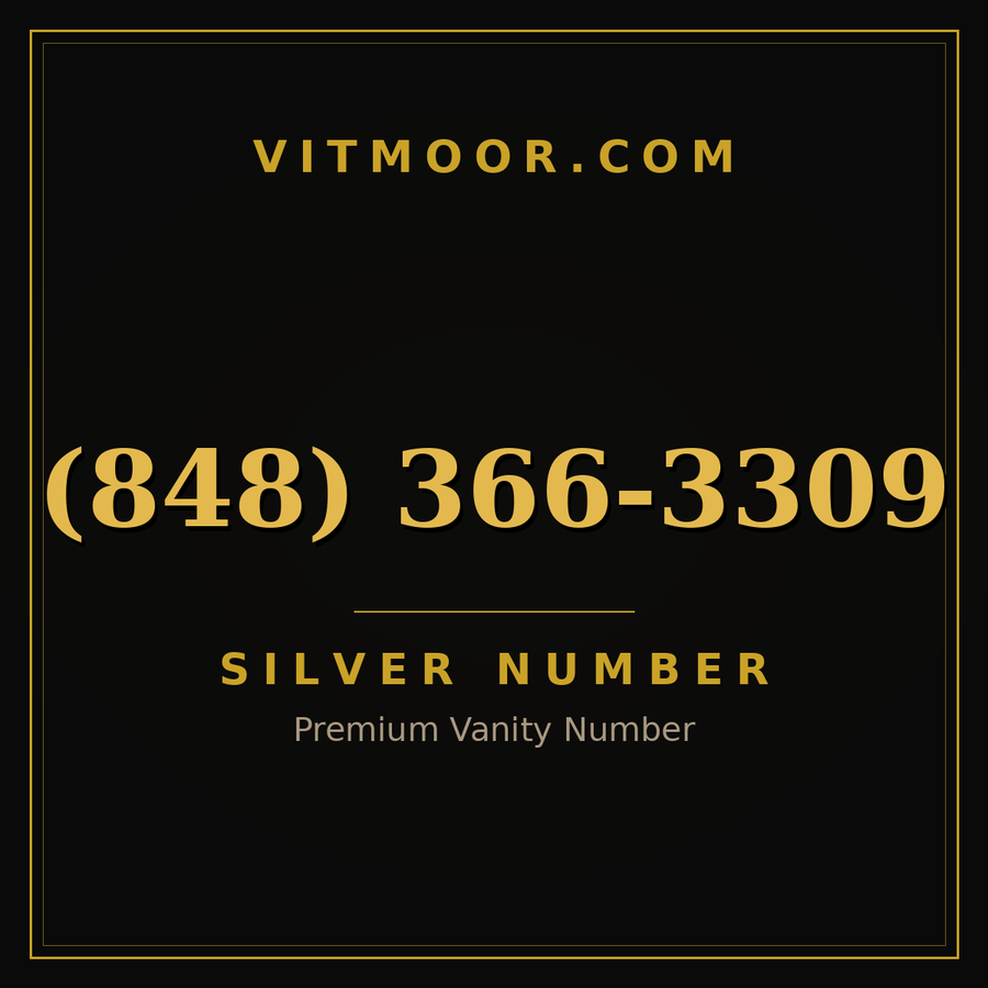 VITMOOR Silver premium number (848) 366-3309