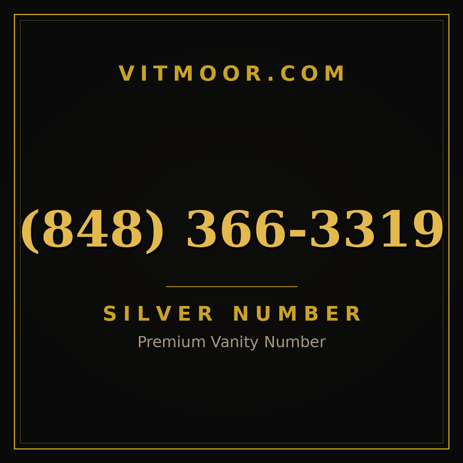 VITMOOR Silver premium number (848) 366-3319