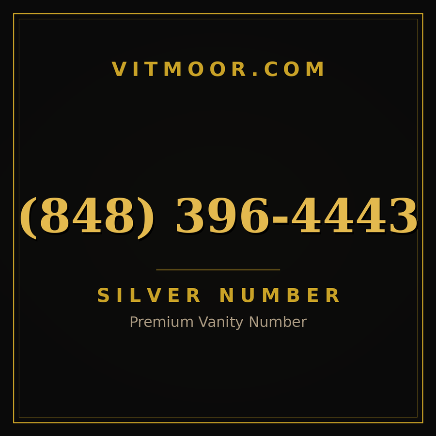 VITMOOR Silver premium number (848) 396-4443