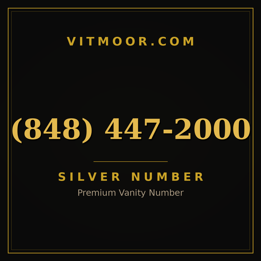 VITMOOR Silver premium number (848) 447-2000