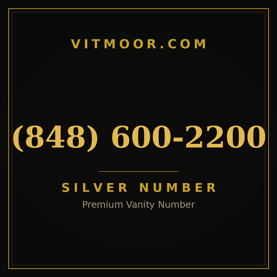VITMOOR Silver premium number (848) 600-2200