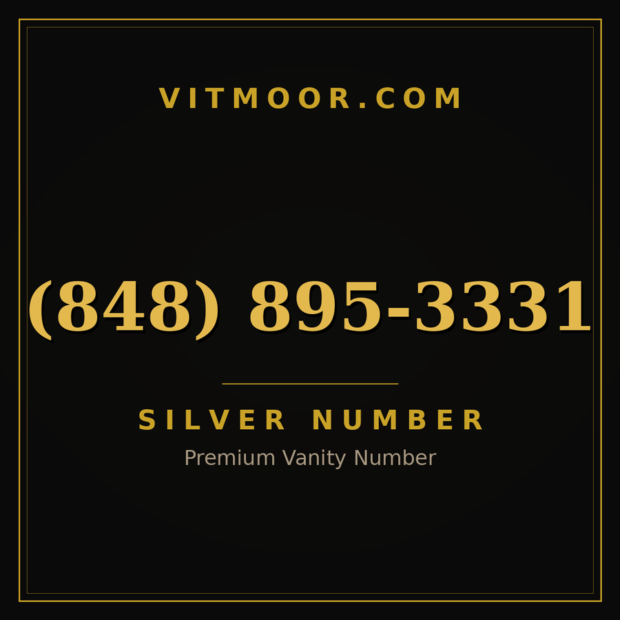 VITMOOR Silver premium number (848) 895-3331