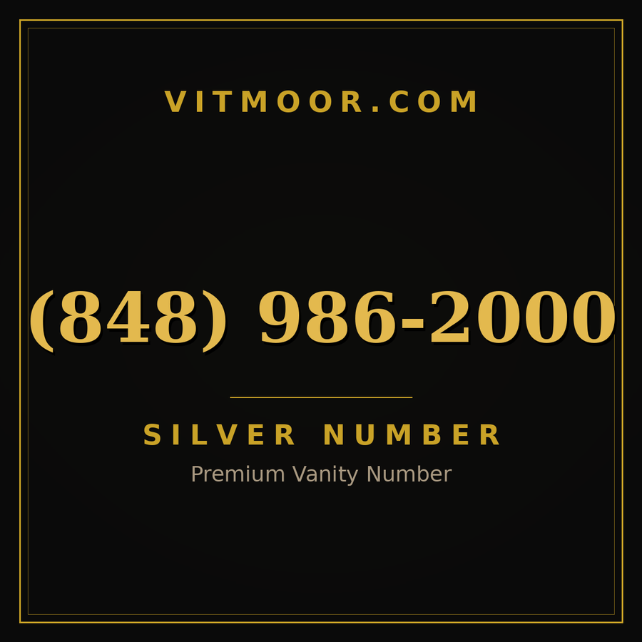 VITMOOR Silver premium number (848) 986-2000