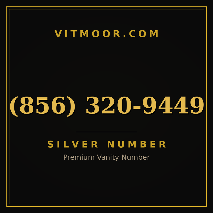 VITMOOR Silver premium number (856) 320-9449