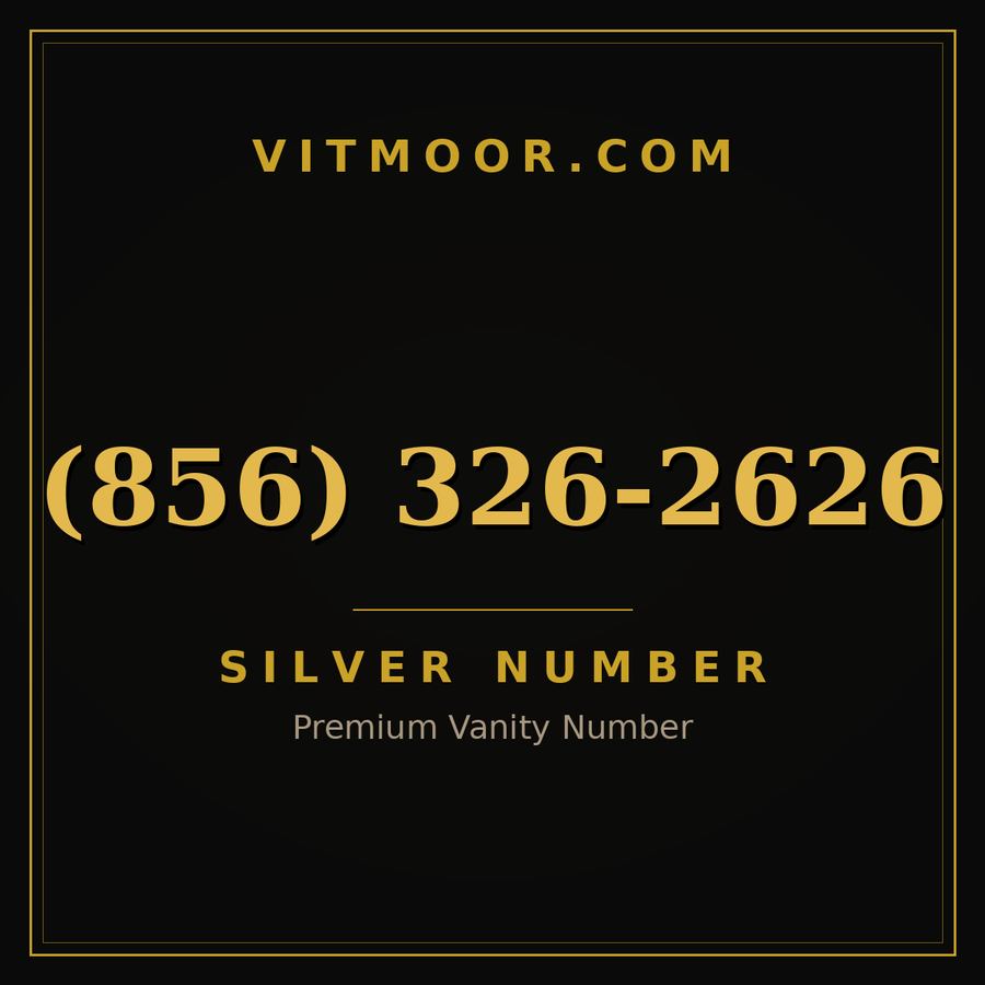 VITMOOR Silver premium number (856) 326-2626