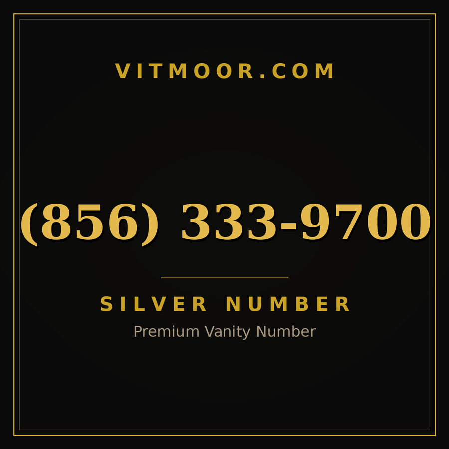 VITMOOR Silver premium number (856) 333-9700