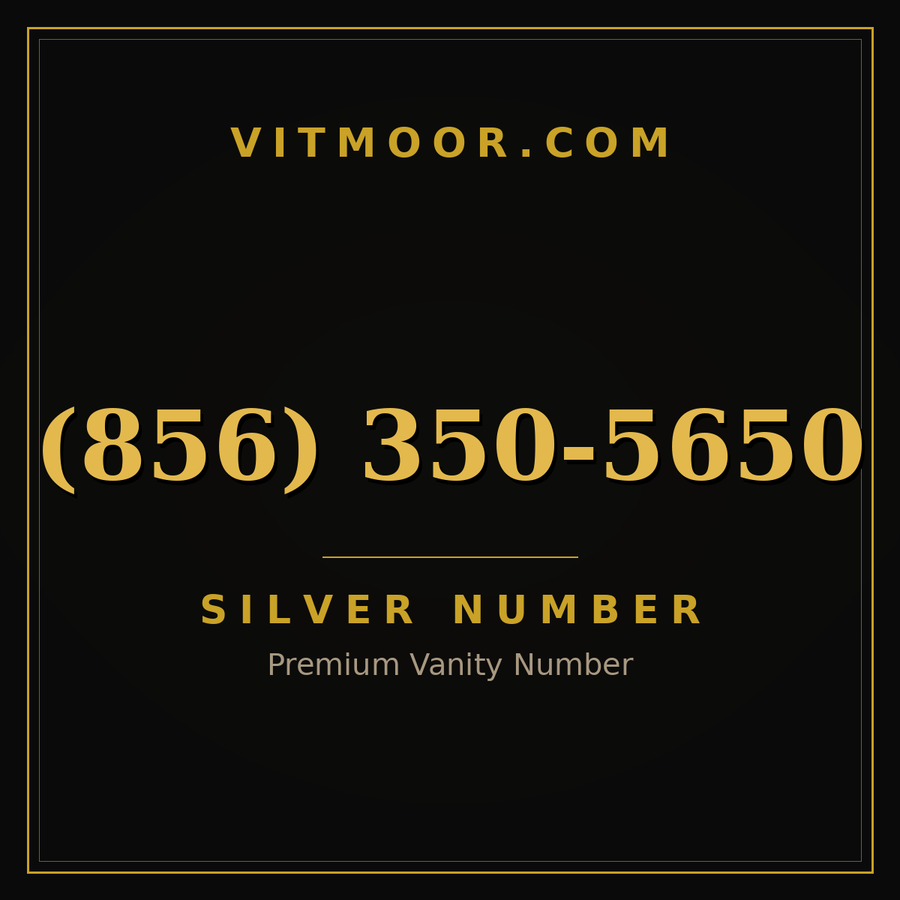 VITMOOR Silver premium number (856) 350-5650