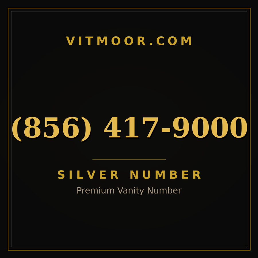VITMOOR Silver premium number (856) 417-9000