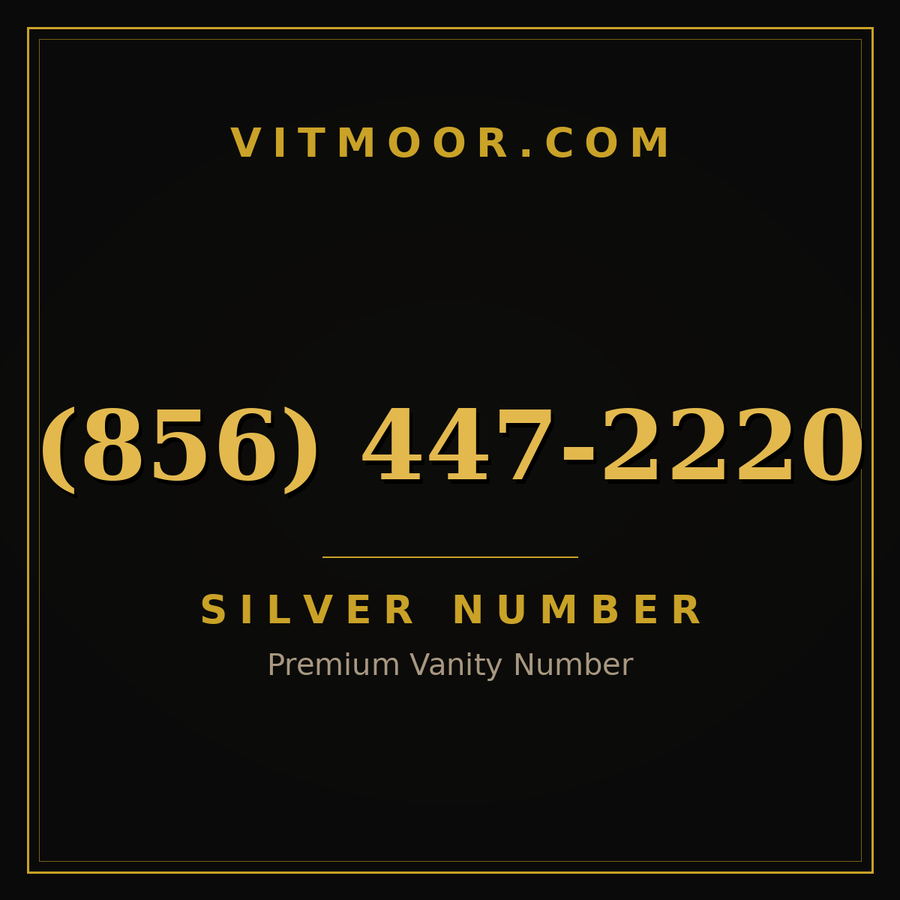 VITMOOR Silver premium number (856) 447-2220
