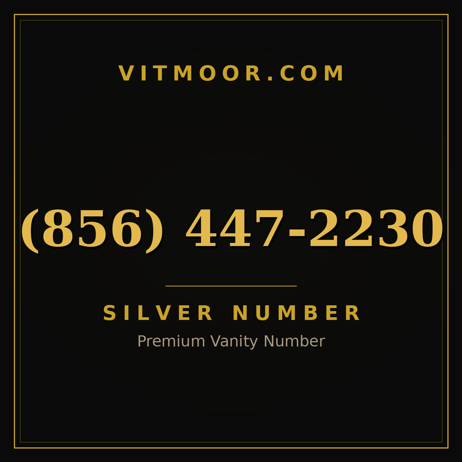 VITMOOR Silver premium number (856) 447-2230