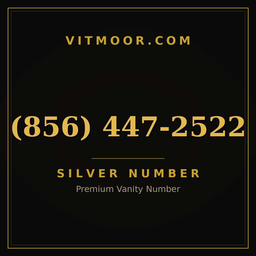 VITMOOR Silver premium number (856) 447-2522