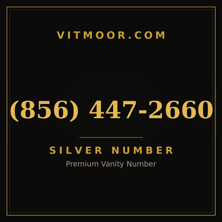 VITMOOR Silver premium number (856) 447-2660