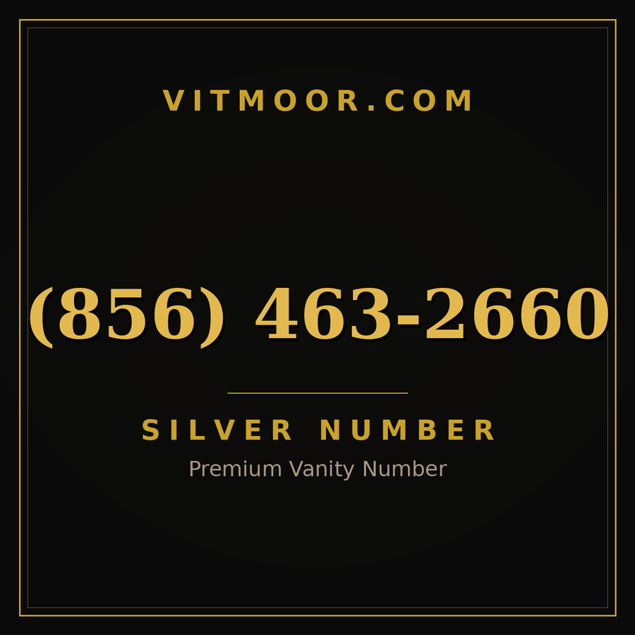 VITMOOR Silver premium number (856) 463-2660