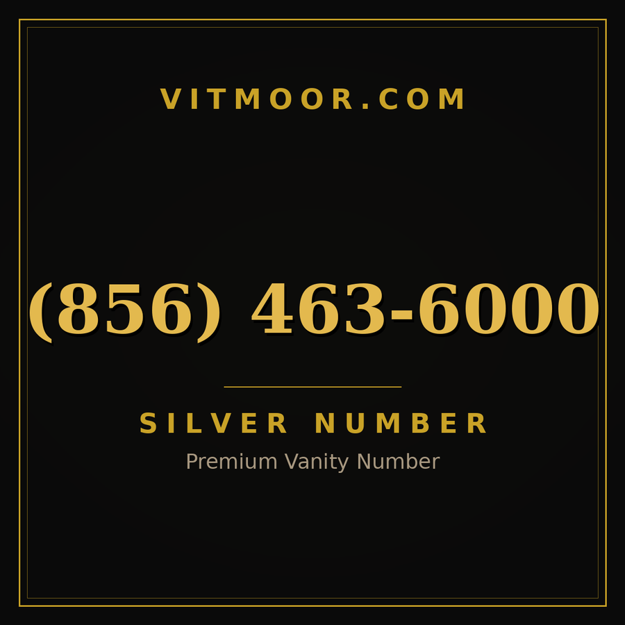 VITMOOR Silver premium number (856) 463-6000