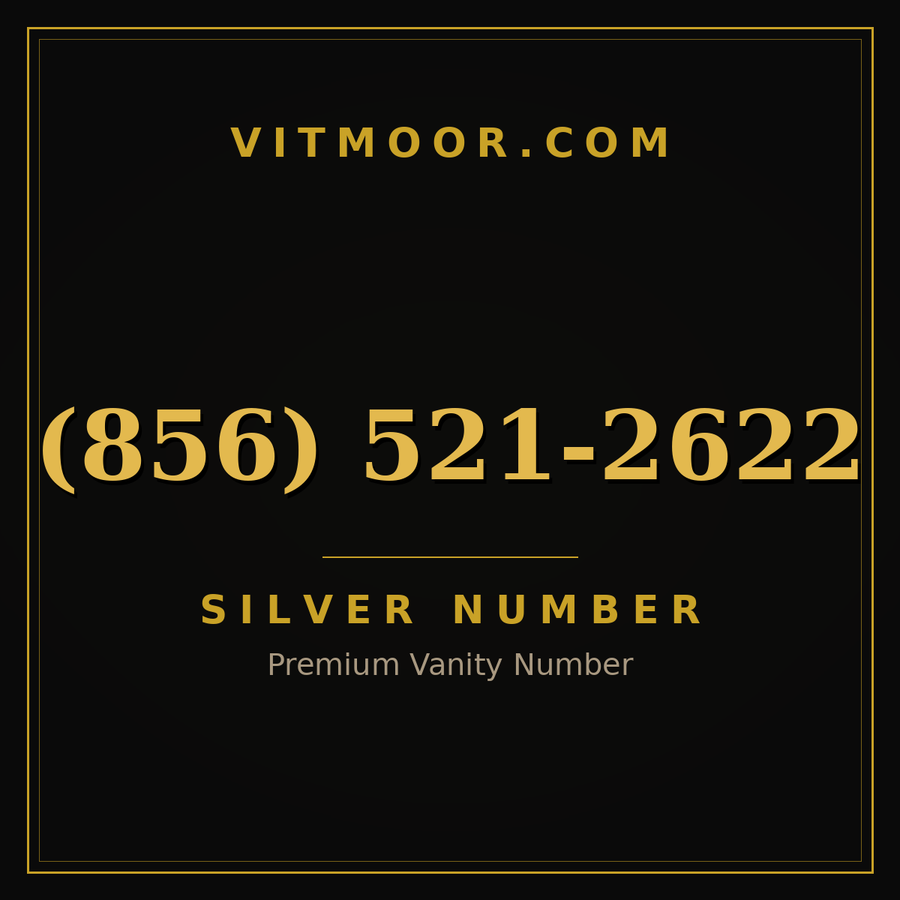 VITMOOR Silver premium number (856) 521-2622