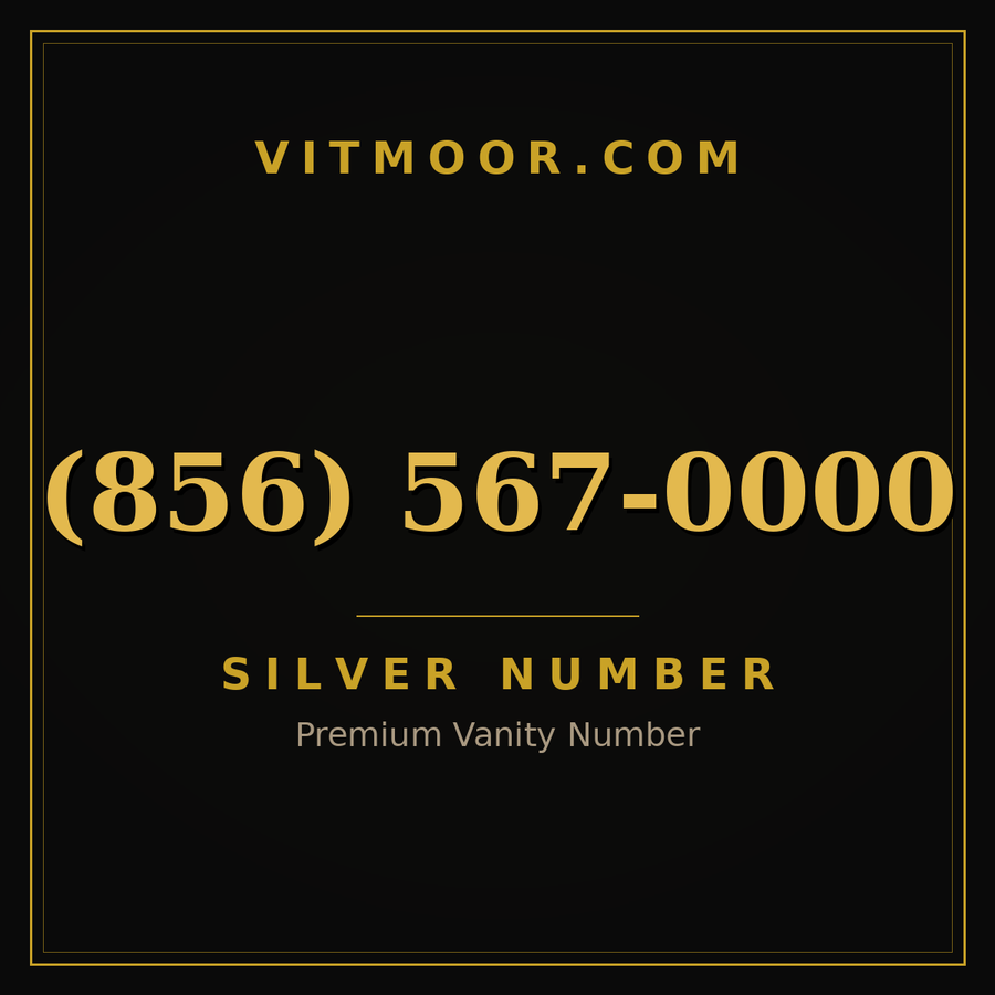 VITMOOR Silver premium number (856) 567-0000