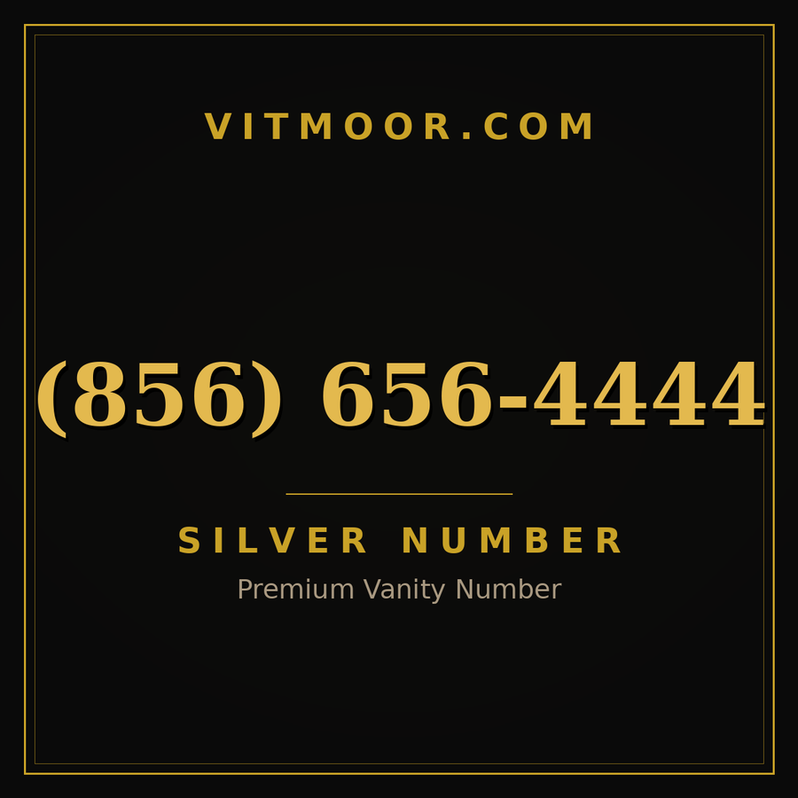 VITMOOR Silver premium number (856) 656-4444