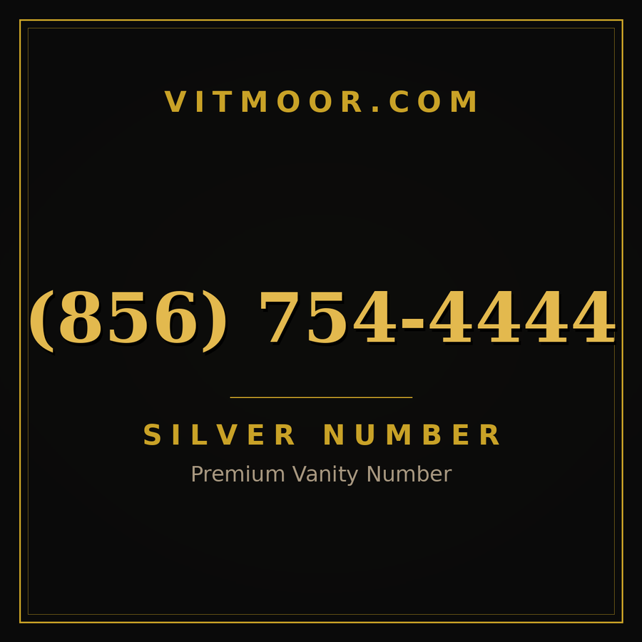 VITMOOR Silver premium number (856) 754-4444