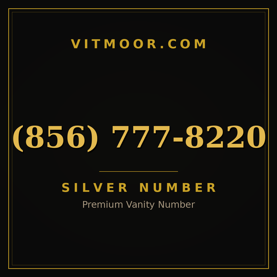 VITMOOR Silver premium number (856) 777-8220