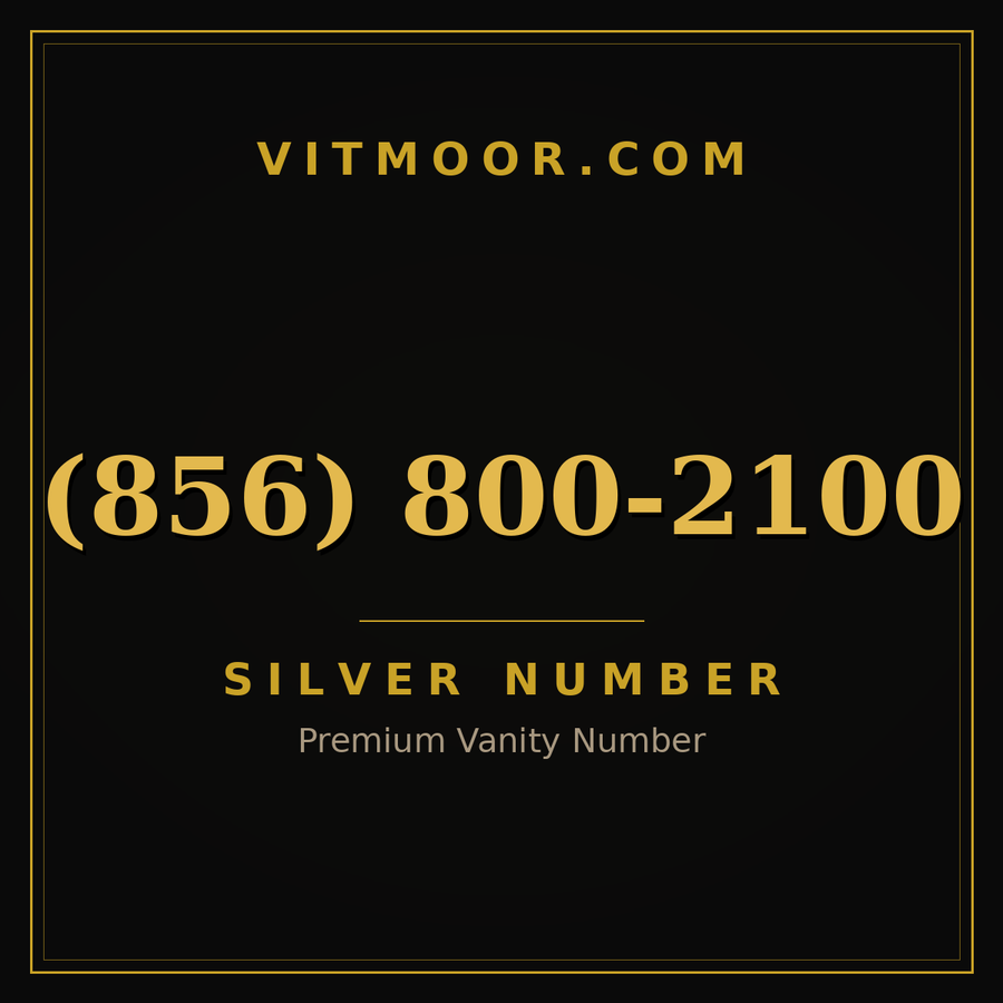 VITMOOR Silver premium number (856) 800-2100