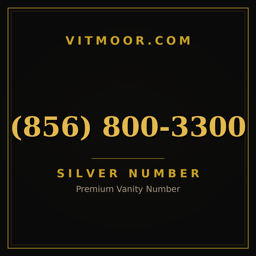 VITMOOR Silver premium number (856) 800-3300