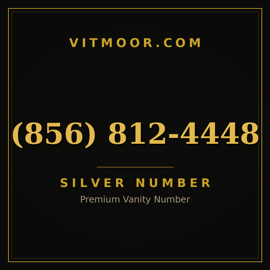 VITMOOR Silver premium number (856) 812-4448