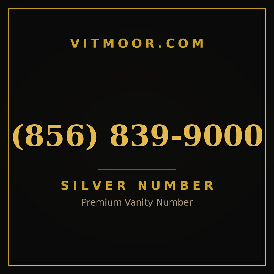 VITMOOR Silver premium number (856) 839-9000