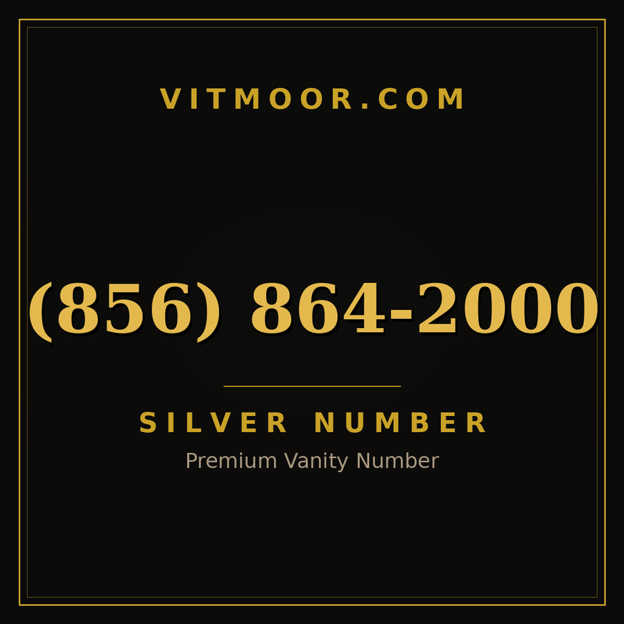 VITMOOR Silver premium number (856) 864-2000