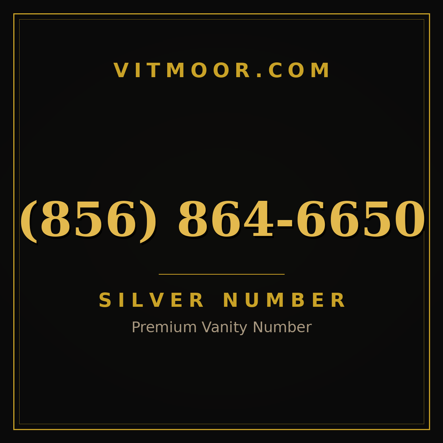 VITMOOR Silver premium number (856) 864-6650
