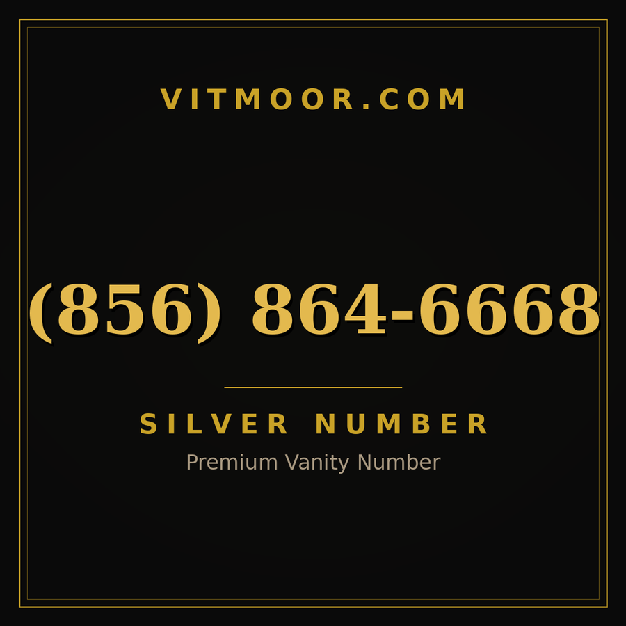 VITMOOR Silver premium number (856) 864-6668