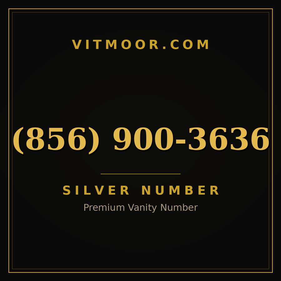 VITMOOR Silver premium number (856) 900-3636
