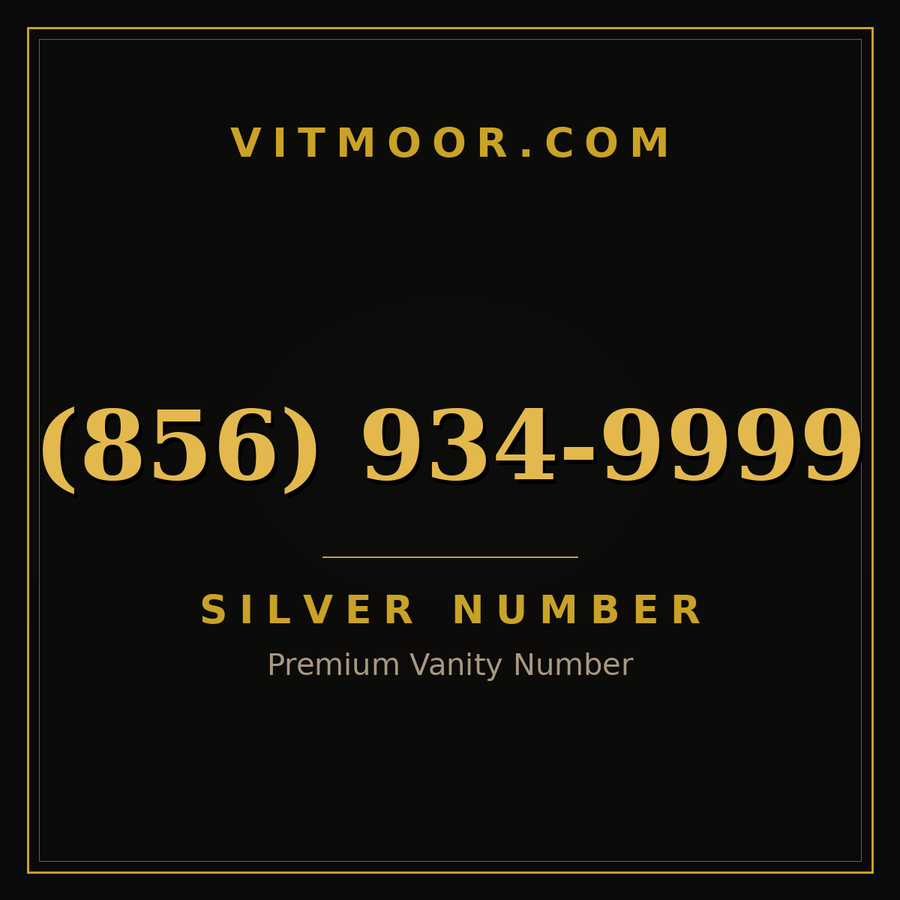 VITMOOR Silver premium number (856) 934-9999
