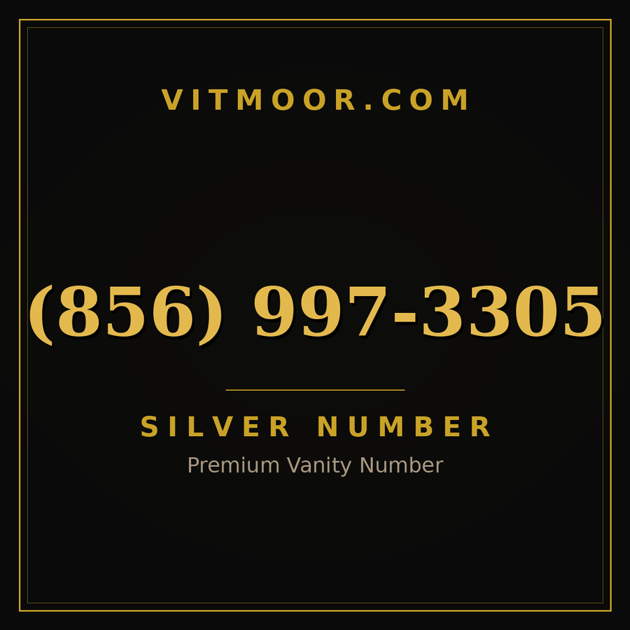 VITMOOR Silver premium number (856) 997-3305