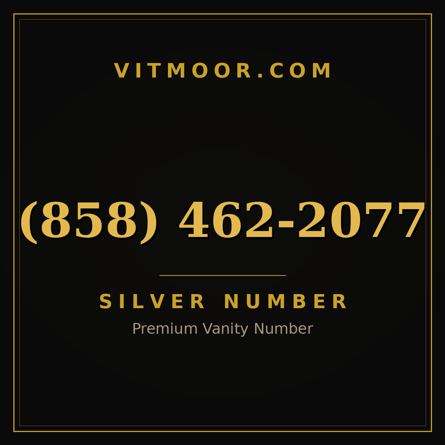 VITMOOR Silver premium number (858) 462-2077