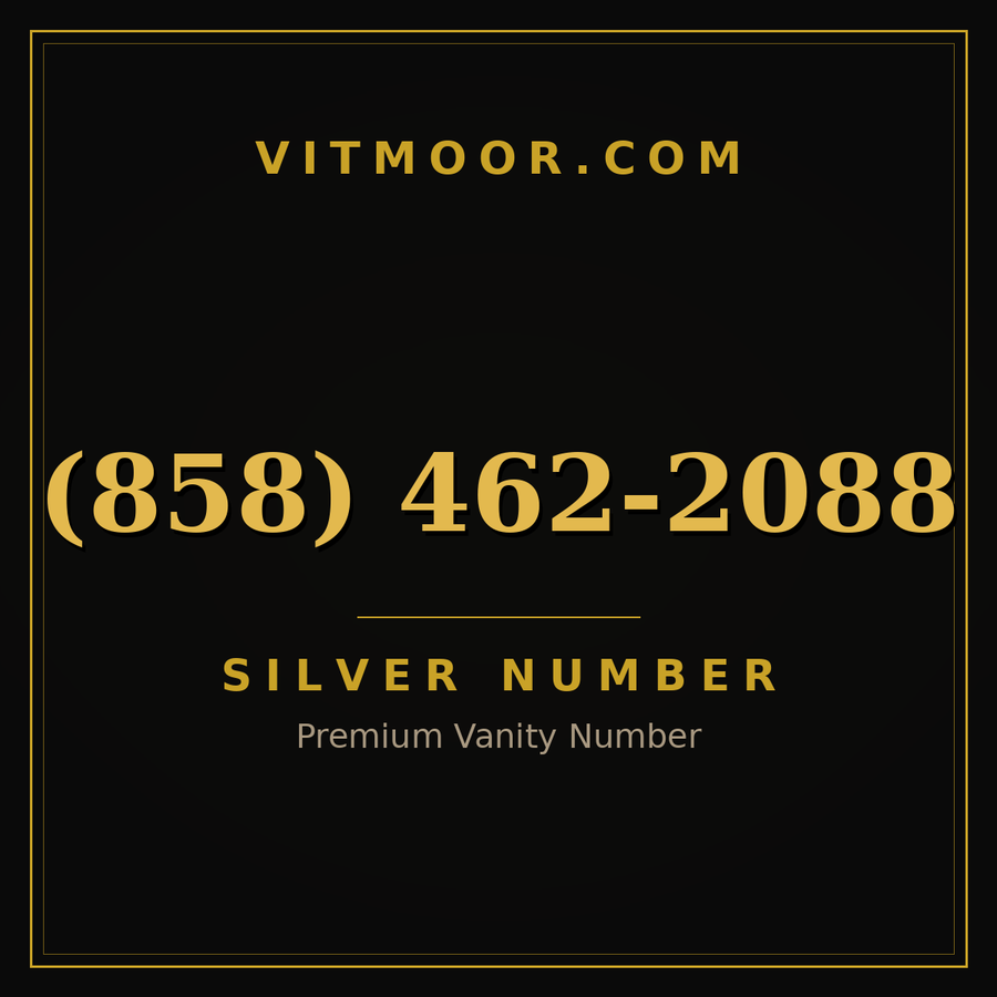 VITMOOR Silver premium number (858) 462-2088