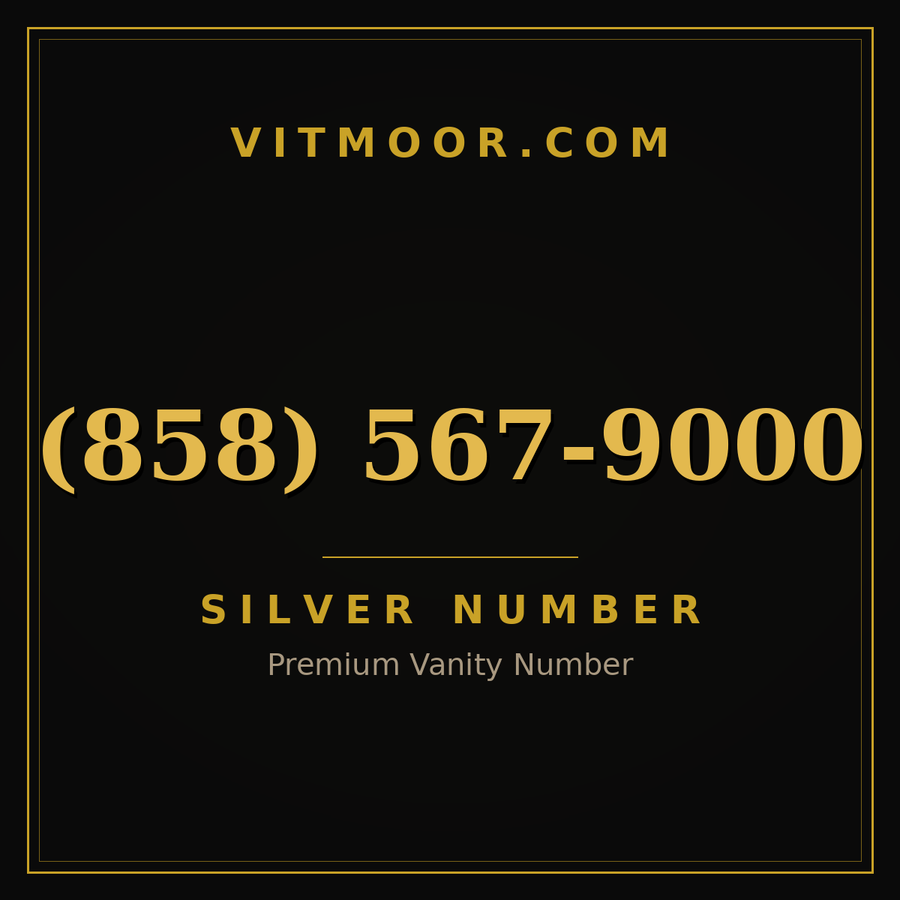 VITMOOR Silver premium number (858) 567-9000