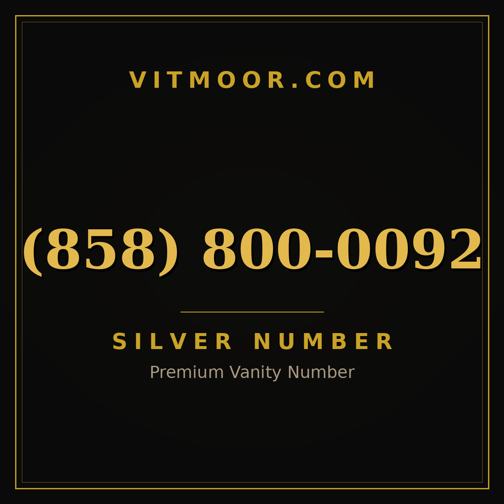 858 800-0092