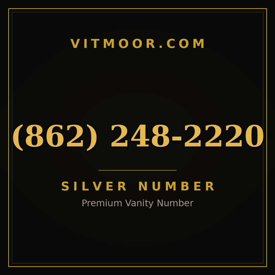 VITMOOR Silver premium number (862) 248-2220