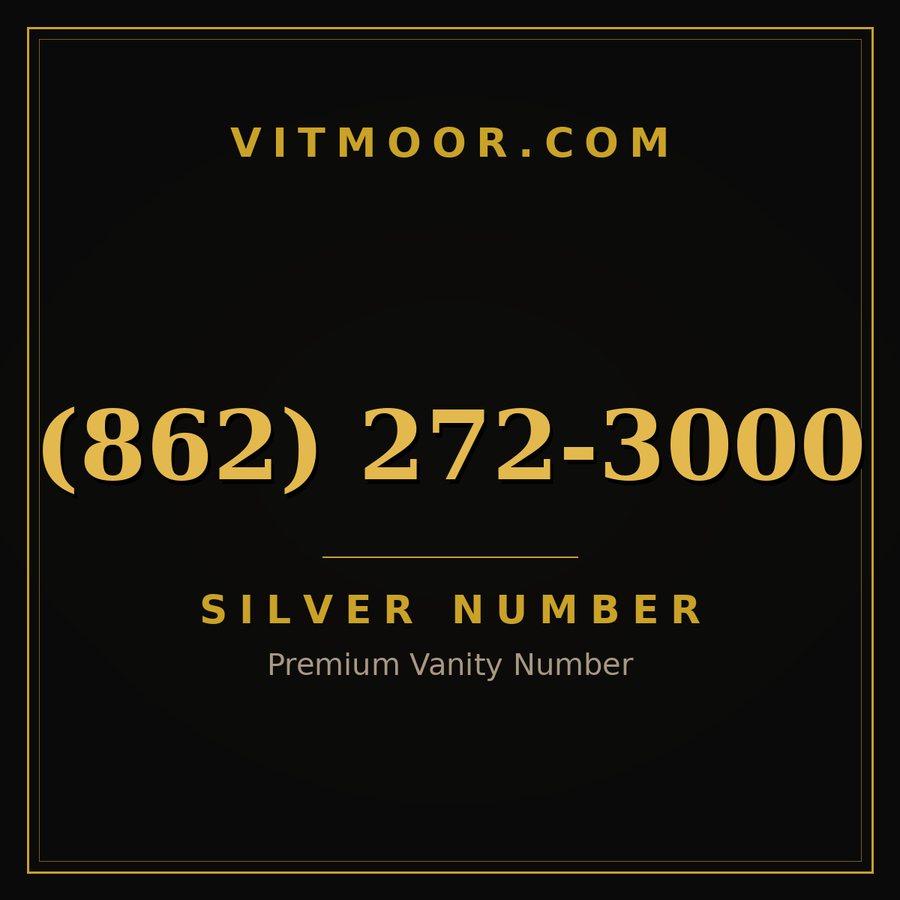 VITMOOR Silver premium number (862) 272-3000
