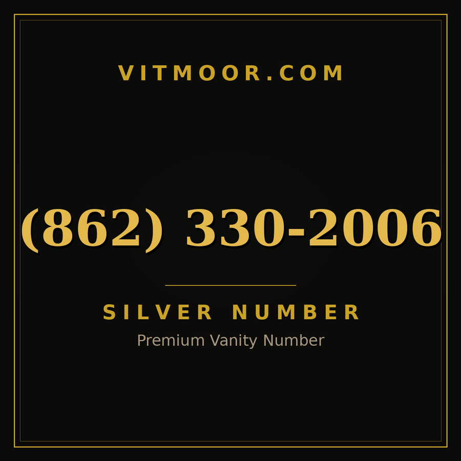 VITMOOR Silver premium number (862) 330-2006