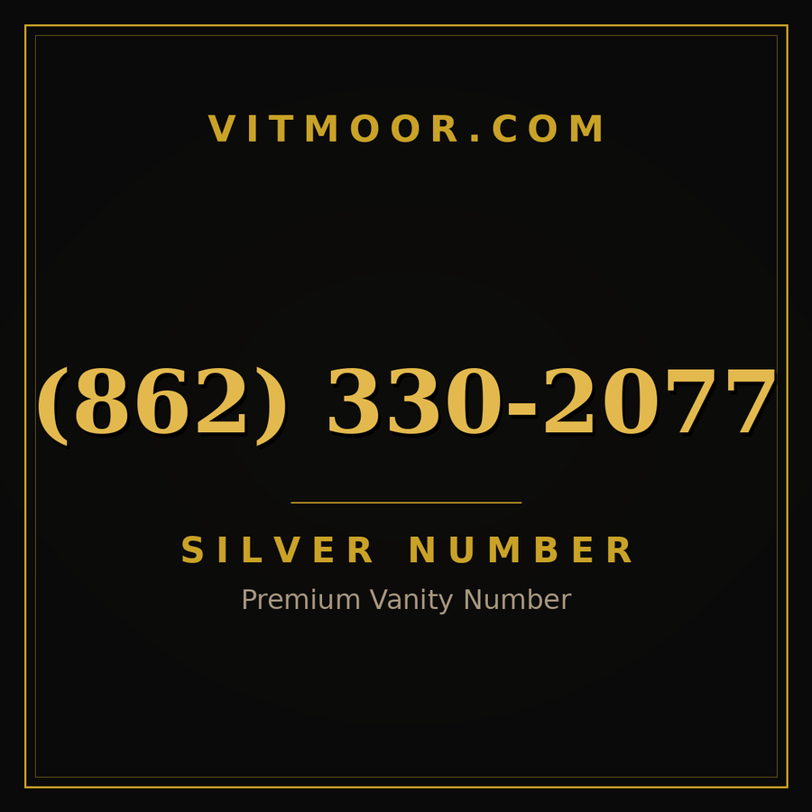 VITMOOR Silver premium number (862) 330-2077