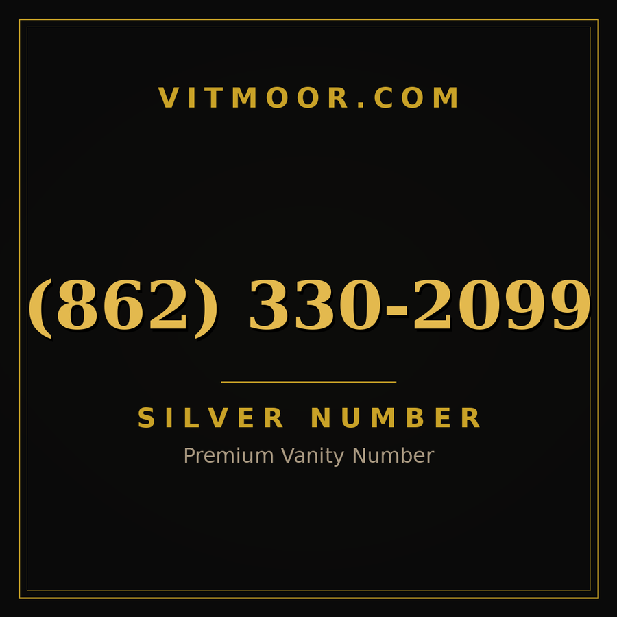 VITMOOR Silver premium number (862) 330-2099